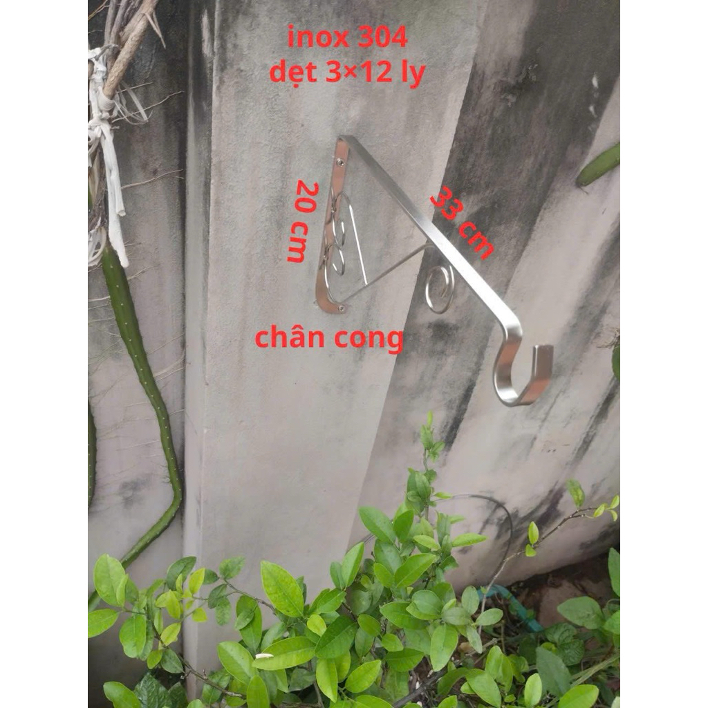 🌿MÓC TREO CHẬU HOA,LỒNG CHIM INOX 304 CAO CẤP - CHẮC CHẮN, BỀN ĐẸP🌿