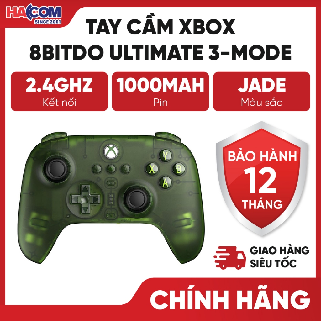 Tay Cầm Chơi Game 8BitDo Ultimate 3-mode Controller for Xbox - Bảo Hành 12 Tháng HACOM PC