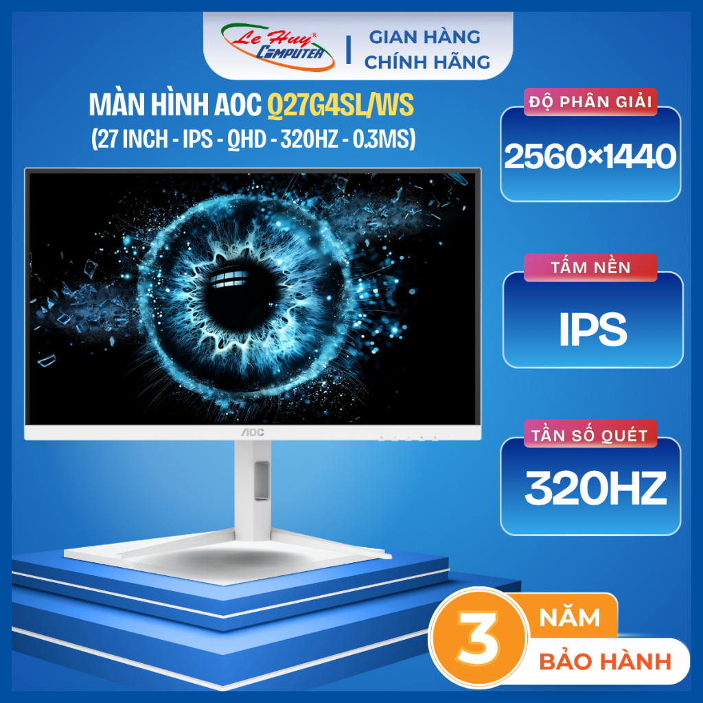 Màn Hình AOC Q27G4SL/WS / Q27G11E /  Q27G40E - Hàng Chính Hãng