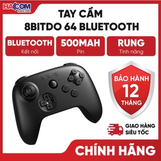 Tay Cầm Chơi Game 8BitDo 64 Bluetooth Controller - Bảo Hành 12 Tháng HACOM PC