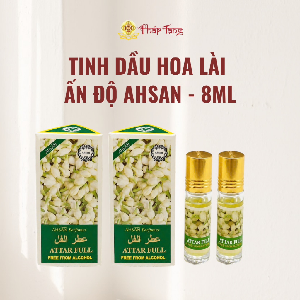 Tinh Dầu Hoa Lài Ấn Độ AHSAN - 8ml  | PHÁP TẠNG ĐÀ LẠT