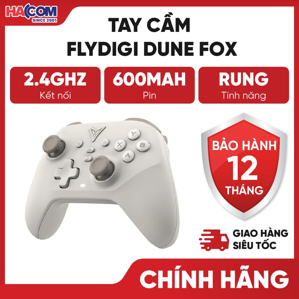 Tay Cầm Chơi Game Flydigi Dune Fox Cho PC/NS/iOS(Native Mode)/Android- Bảo Hành 12 Tháng  HACOM PC