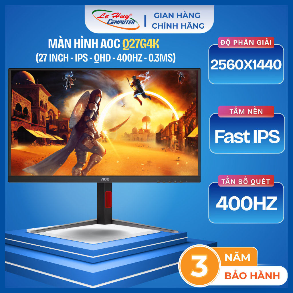 Màn Hình AOC U27G4 /Q27G4K /Q27G4S - Hàng Chính Hãng