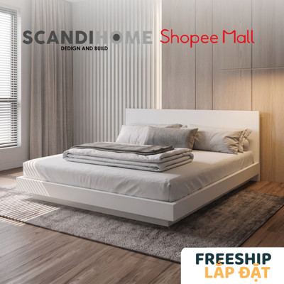 MOLTENI, Giường bay BED_202, 180x220x74,5cm , Giường ngủ Scandi Home