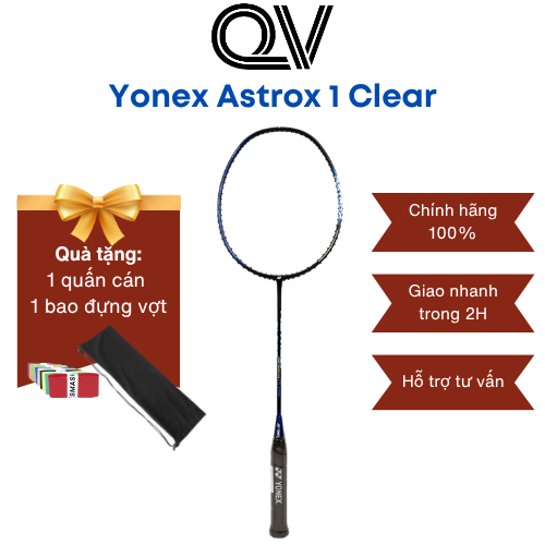 Vợt cầu lông Yonex Astrox 01 Clear 2024 chính hãng Quốc Việt Badminton giá rẻ, phù hợp học sinh, sin