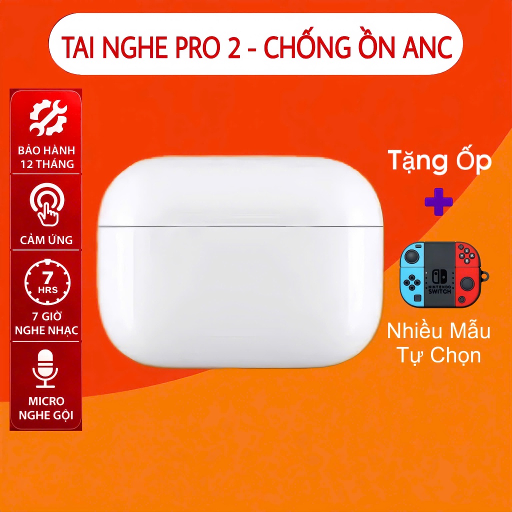 Tai Nghe Không Dây Bluetooth Pro 2 Bass Căng Chống Ồn Định Vị Google Map Đổi Tên Cảm Ứng Bảo Hành 24 Tháng