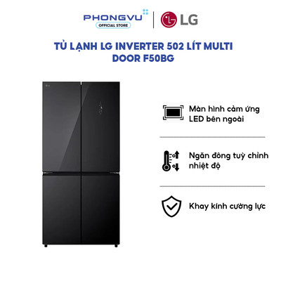 Tủ lạnh LG Inverter 502 lít Multi Door F50BG - Bảo hành 24 tháng