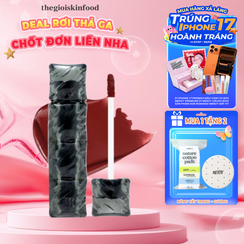 Son Phao Merzy Kem Lì Bền Màu, Lâu Trôi Puffer Velvet Tint 3.7g ThegioiSkinfood