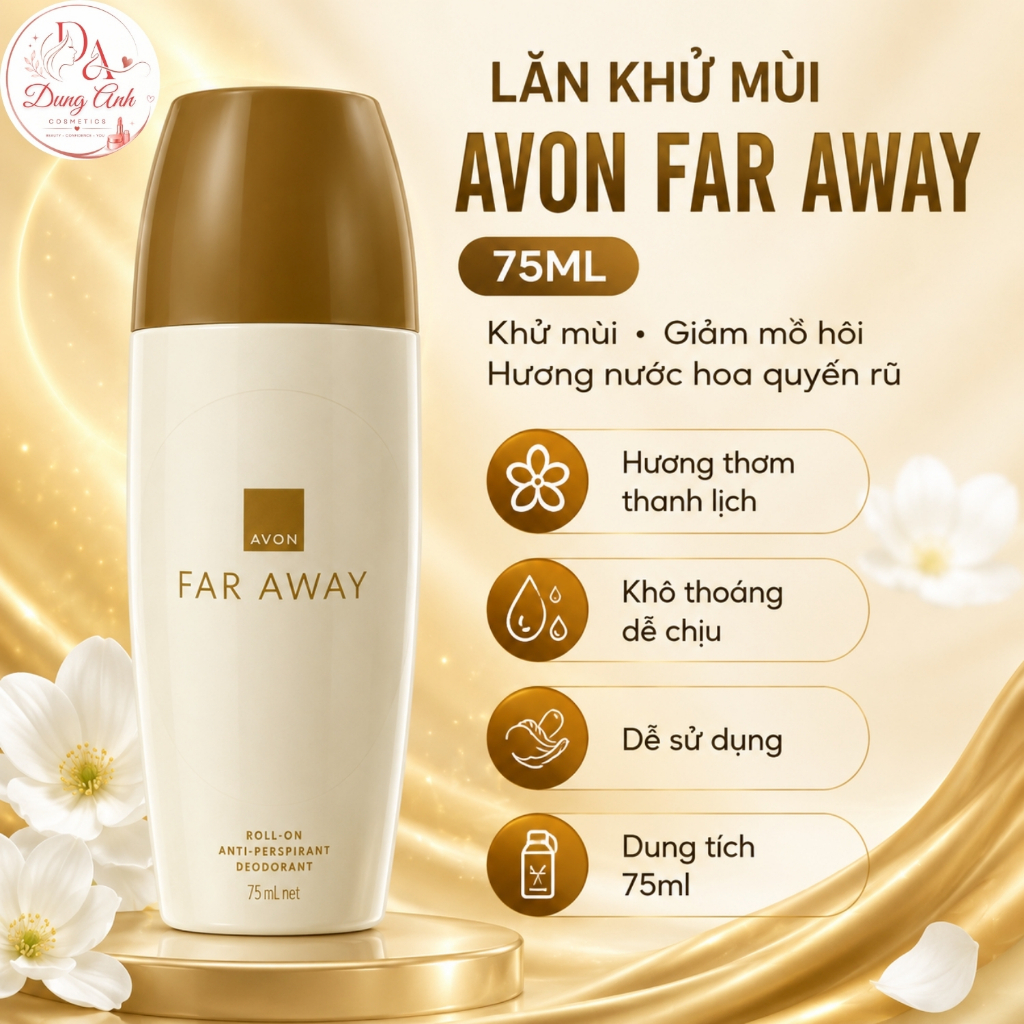 Avon Far Away Roll On 75ml Lăn Khử Mùi Nữ Hương Nước Hoa Far Away Lưu Hương Dài Lâu