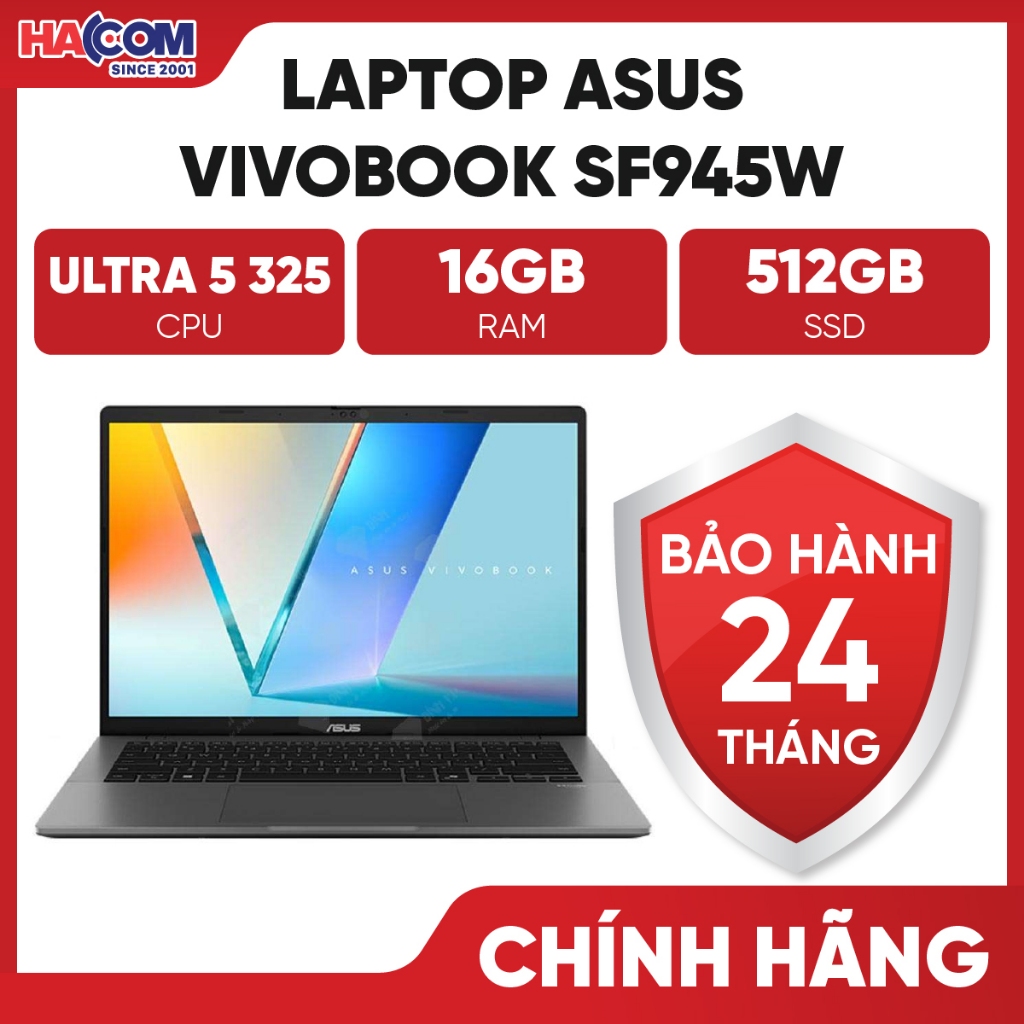 Laptop Asus VivoBook S3407AA-SF945W (U5 325/ 16GB RAM D5/ 512GB SSD/ 14 WUXGA/ W6E/ BT / Win11H/ Xám