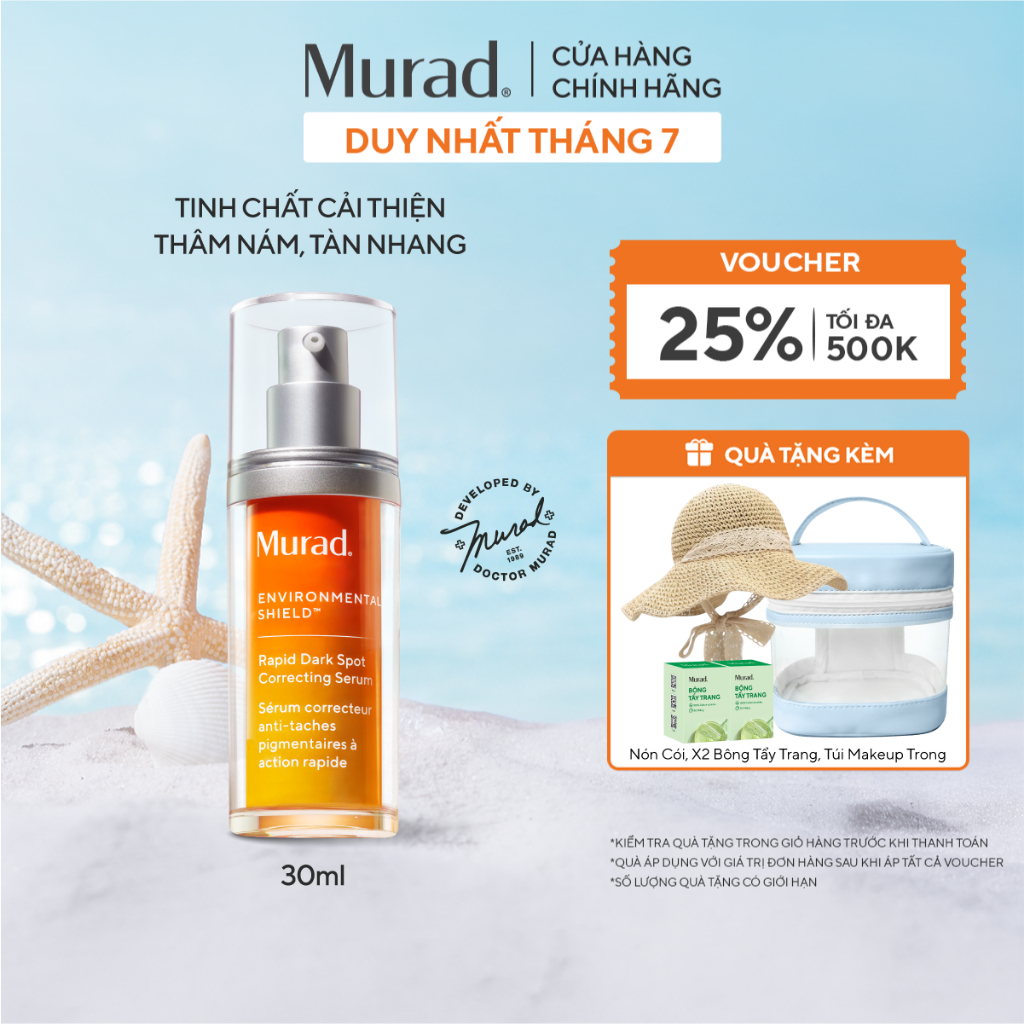 Tinh chất hỗ trợ làm mờ vết nám Murad Rapid Dark Spot Correcting Serum 30ml