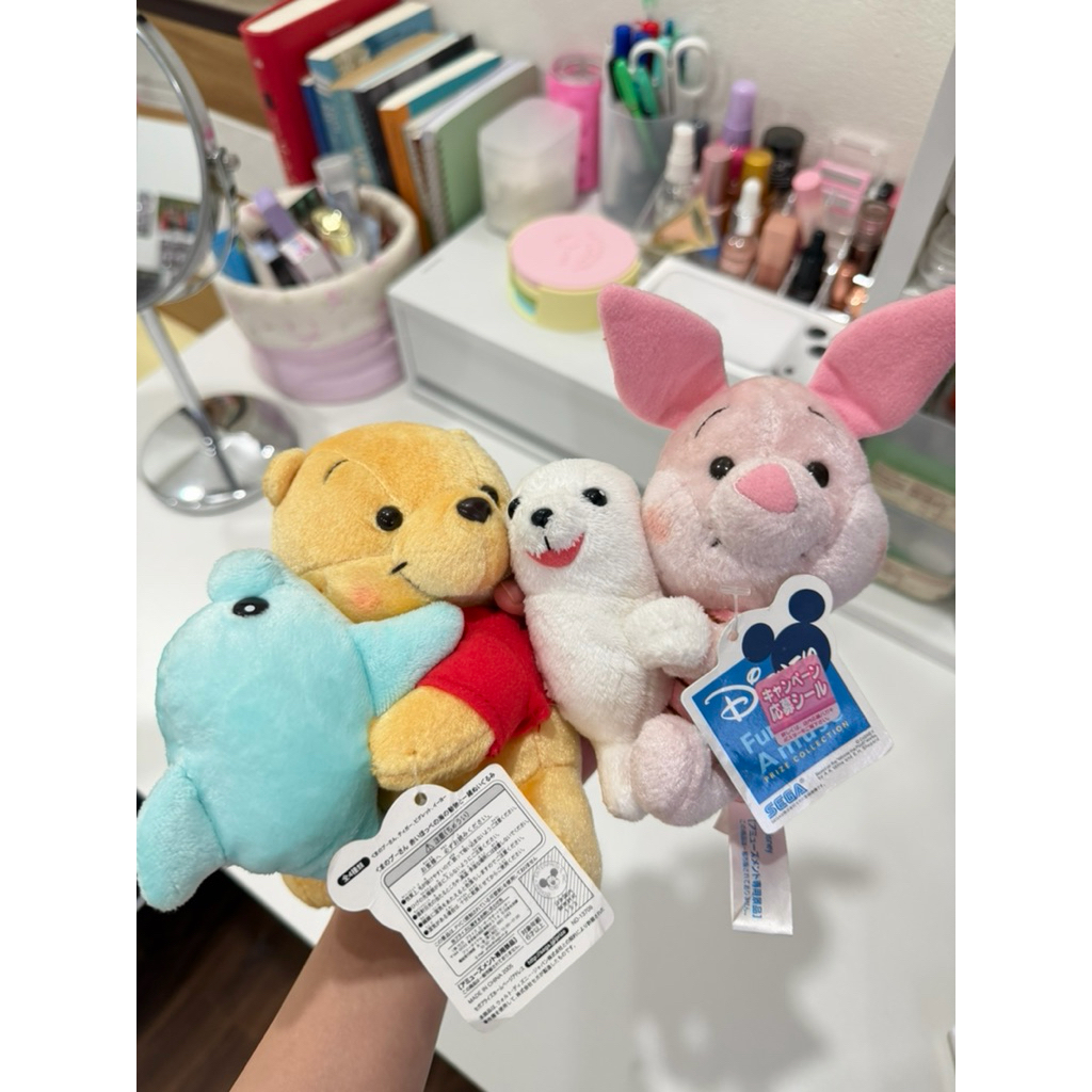 combo gấu bông heo piglet + gấu pooh