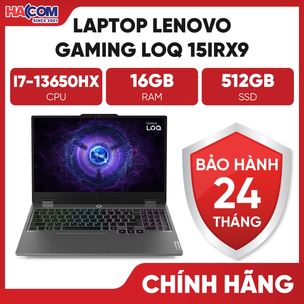 Laptop Lenovo Gaming LOQ 15IRX9 (83DV01ALVN) (i7 13650HX/16GB RAM/512GB SSD/15.6 FHD 144hz/RTX 4050 
