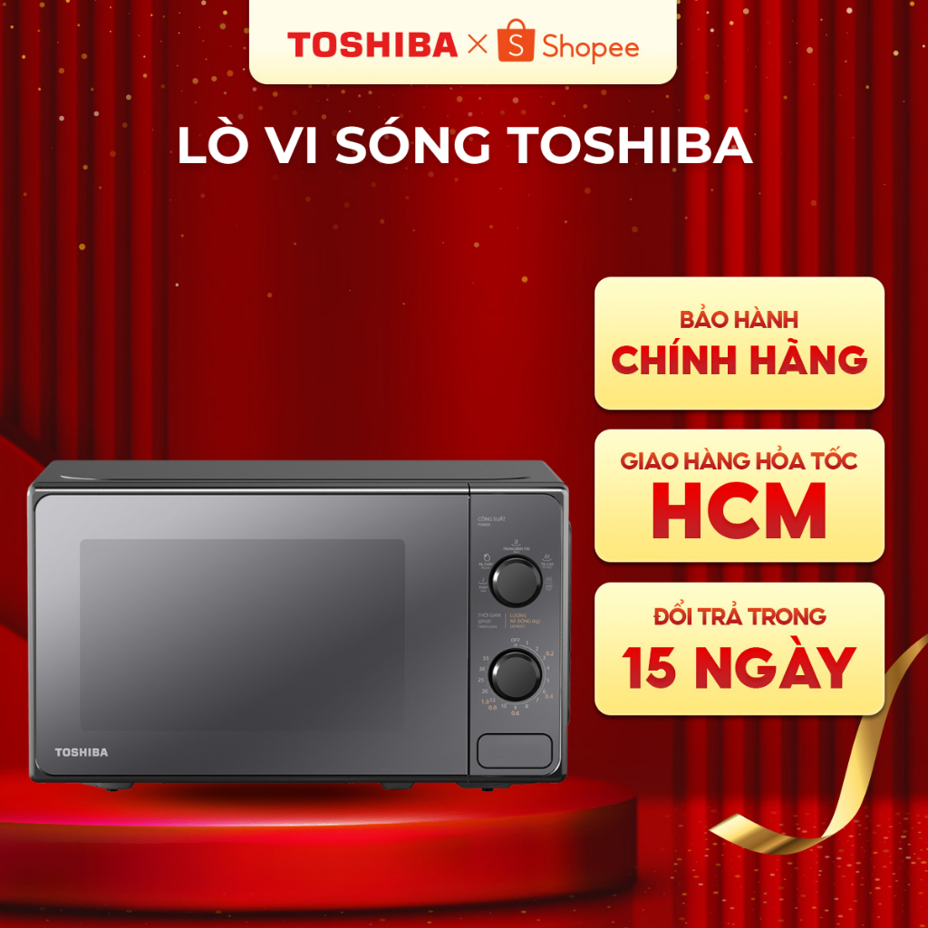 Lò Vi Sóng Toshiba MM2-MM20PE(BM)VN 20L - Sản xuất Thái Lan - Bảo hành chính hãng 12 tháng