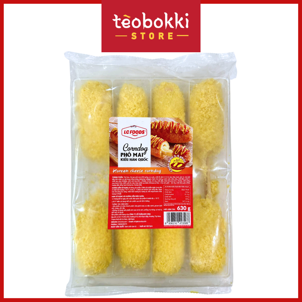 [SHIP HCM] Hotdog Phô Mai LC Foods 630g Kiểu Hàn Quốc
