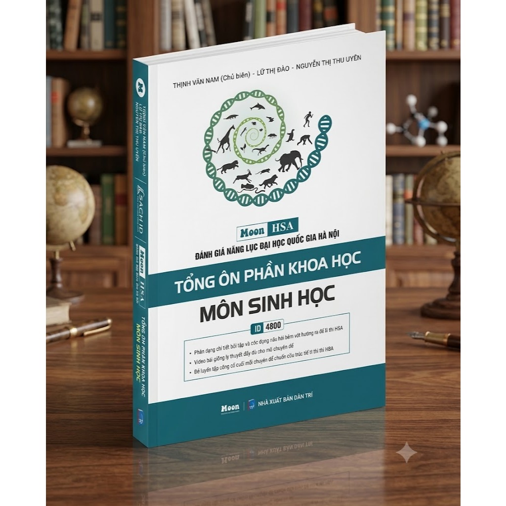Sách ID - [HSA 2025-2026] - Ôn thi đánh giá năng lực Hà Nội Tổng ôn phần Khoa Học - môn Sinh Học