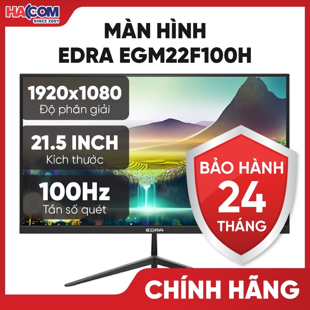 Màn hình Edra EGM22F100H (21.5 inch/FHD/IPS/100Hz/5ms) - HACOM PC - BẢO HÀNH 24 THÁNG