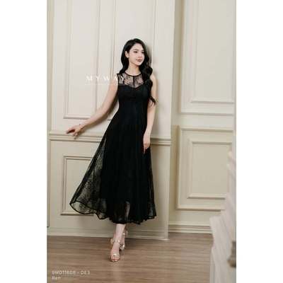 Đầm Dự Tiệc Nữ MY WAY Dáng Xòe Dài Tôn Da Sang Trọng 9MD11608