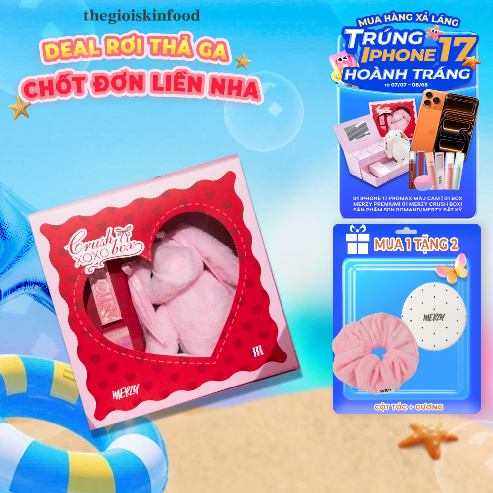 Box Quà Tình Yêu Merzy Crush Box Trang Điểm Môi (Combo Son + Box) ThegioiSkinfood