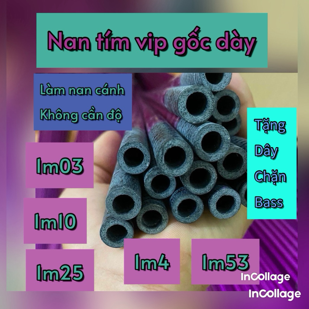 2 nan tím VIP các loại ( 1m1-1m25-1m40)
