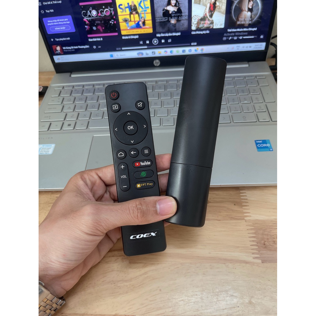 Remote Điều khiển Tivi COEX phím êm( Dùng chung tất cả Tivi COEX trừ dòng điều khiển COEX nút VTVgo)