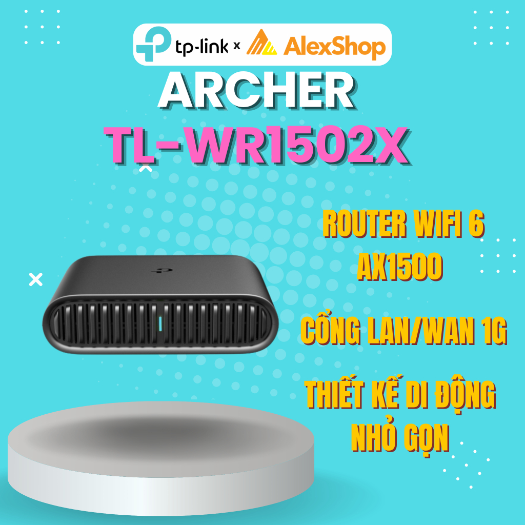 [AX1500] TP-Link Archer TL-WR1502X Router Di Động Wi-Fi 6 AX1500