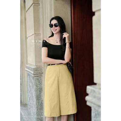 Quần Short Lửng Nữ MY WAY Dáng Rộng Cá Tính Trẻ Trung 1MQN1989Y