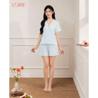 Bộ Mặc Nhà Loirehcic FDMn260389 Chất Lụa Mát Mịn Họa Tiết Lá
