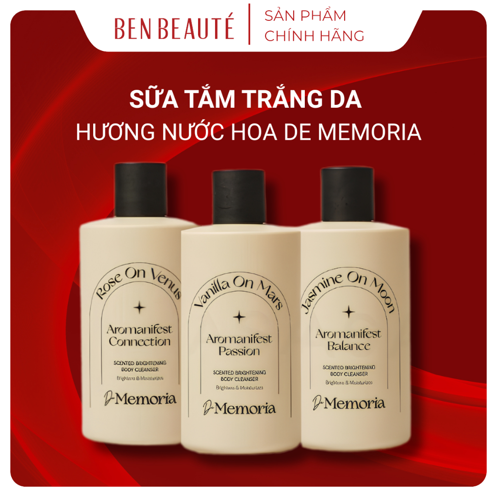 Sữa Tắm Trắng Da Hương Nước Hoa De Memoria 300ml