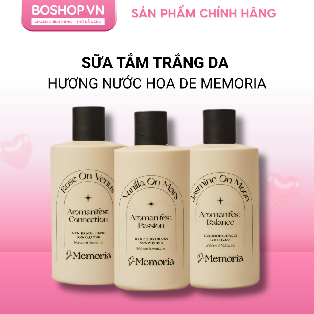 Sữa Tắm Trắng Da Hương Nước Hoa De Memoria 300ml