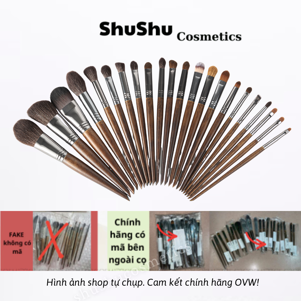 【OVW】Bộ Cọ Trang Điểm 14 Cây, 22 Cây Lông Tự Nhiên Mềm Mại Bộ Cọ Makeup Cá Nhân Chuyên Nghiệp SHUSHU