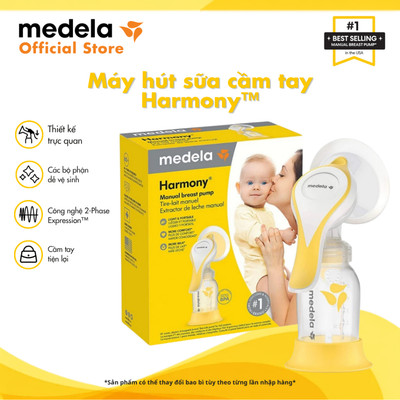 Máy hút sữa Medela Harmony loại cầm tay | công nghệ 2-Phase Expression, sử dụng phễu PersonalFit Flex