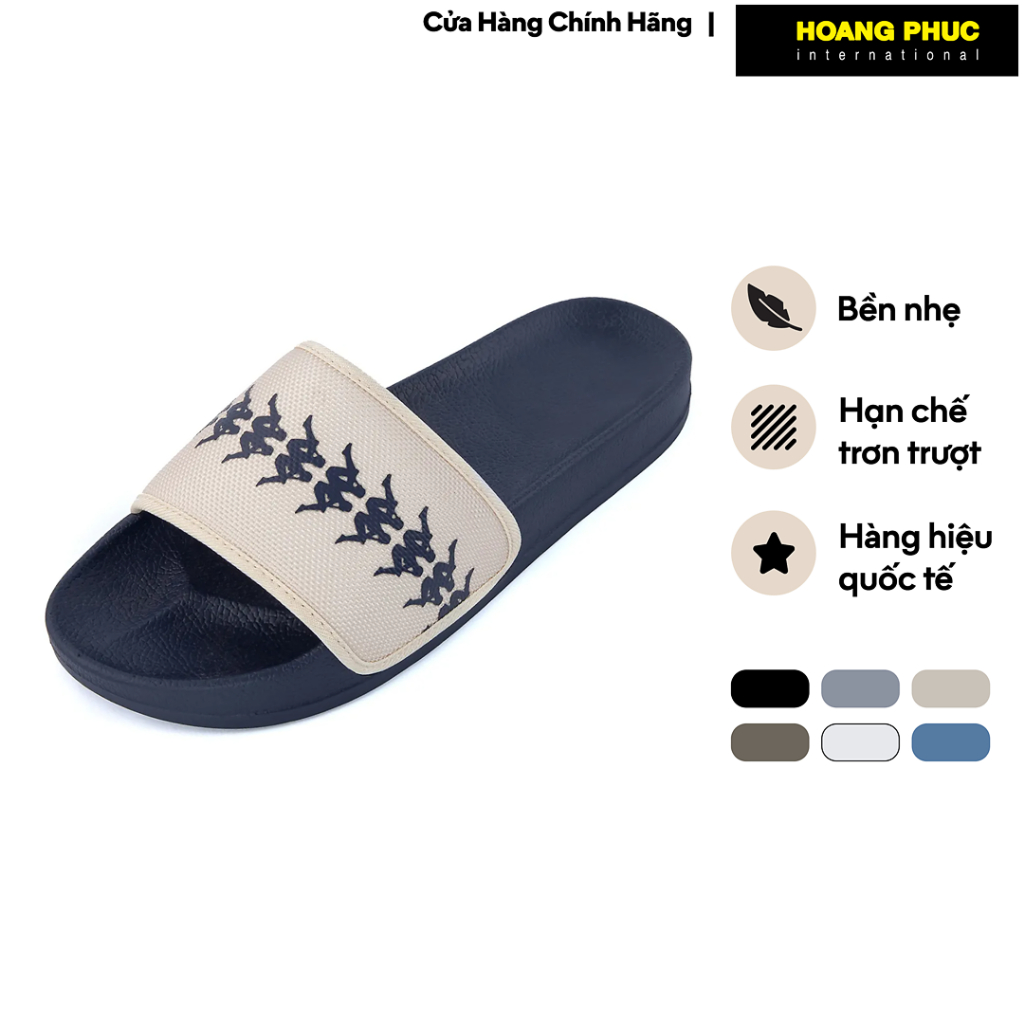 [BEST SELLER] Dép Quai Ngang Nam Nữ KAPPA Quai Vải Nylon Đế PVC Nhẹ Êm Chống Trượt Nhiều Màu 381M77W