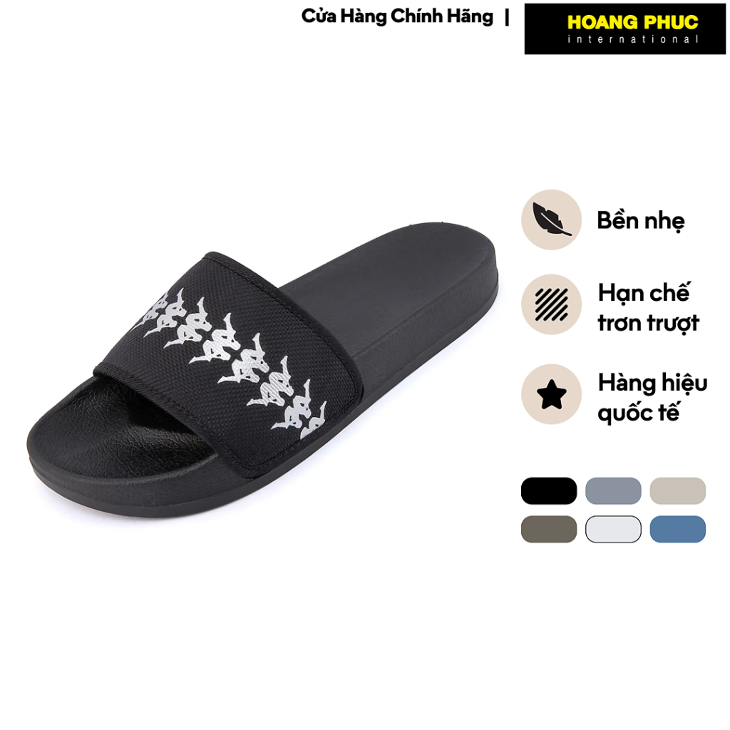 [BEST SELLER] Dép Quai Ngang Nam Nữ KAPPA Quai Vải Nylon Đế PVC Nhẹ Êm Chống Trượt Nhiều Màu 381M77W