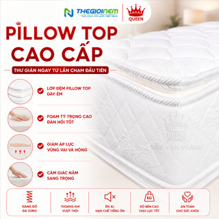 Nệm Lò Xo Túi Diamond Vạn Thành - Lò Xo Túi Độc Lập, Nâng Đỡ Đa Vùng, Bảo Hành 15 Năm, Độ Cao 30cm