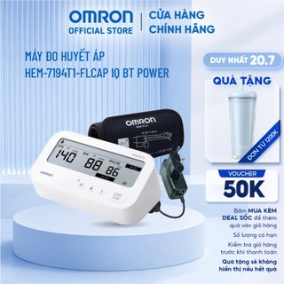 (Dòng mới 2026 - Kèm Adapter) Máy Đo Huyết Áp Bluetooth Phát Hiện Rung Nhĩ OMRON IQ BT Power HEM-7194T1-FLCAP