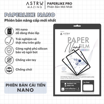 Paperlike Nano miếng dán AstroMazing Paperfilm Paper Like cho iPad Pro 11 129 Air 4 5 Gen 8 9 10