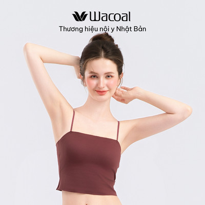 Áo 2 dây croptop có sẵn đệm mút Wacoal IINE2039 bra top - INE2039