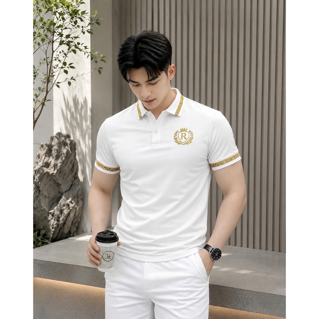 Áo Polo RT CLASSY Phối Cổ R9 Basic Nam/Nữ Trẻ Trung Vải Cotton Pique