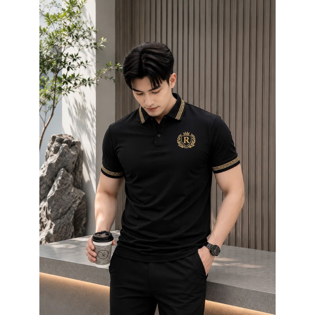 Áo Polo RT CLASSY Phối Cổ R9 Basic Nam/Nữ Trẻ Trung Vải Cotton Pique