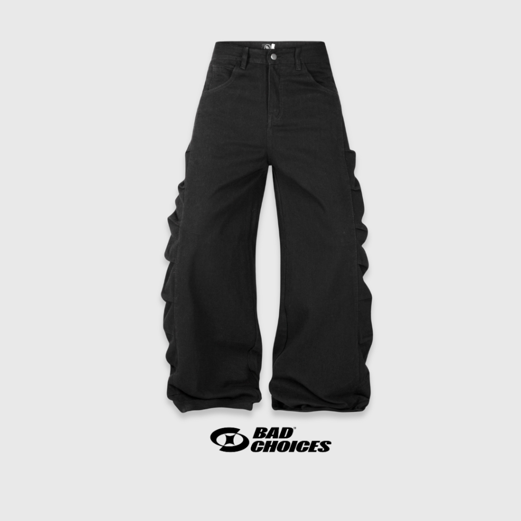 Bad Choices | Quần Wide-legs CATUS Kaki Jeans ống rộng StreetStyle
