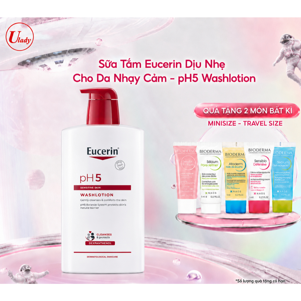 Sữa Tắm Eucerin Dịu Nhẹ Cho Da Nhạy Cảm - pH5 Washlotion