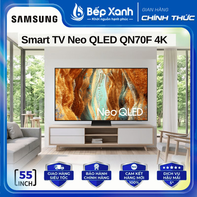 [CHÍNH HÃNG] Smart Tivi 55Inch Neo QLED QN70F 4K Samsung AI QA55QN70F (QA55QN70FAKXXV)