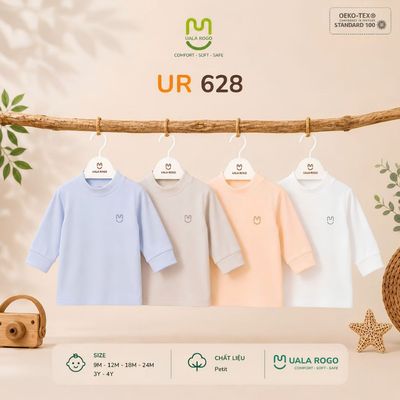 Áo giữ nhiệt cho bé Ualarogo 9 tháng - 4 tuổi vải Petit mềm mại co giãn ấm áp UR 628