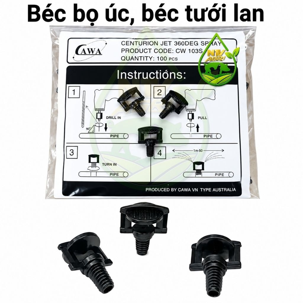 Béc bọ úc, Béc tưới lan