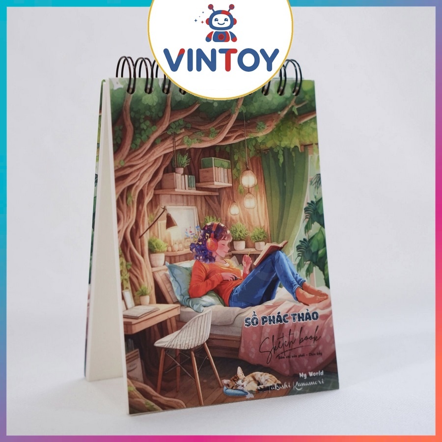 [LHT] Sổ Vẽ Phác Thảo A6 60 Trang Sketchbook Giấy Vẽ Siêu Dày 190gsm Không Kỵ Tẩy Chuyên Dụng AAA