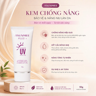 Kem Chống Nắng Asun SPF50+ PA++++ Nâng Tone Da Tự Nhiên – Chống Tia UV, Bảo Vệ Da 50g mẫu mới