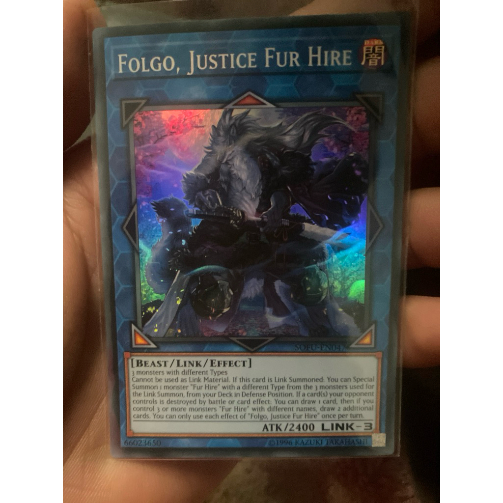 Folgo , Justic Fur Hire (tcg) super rare