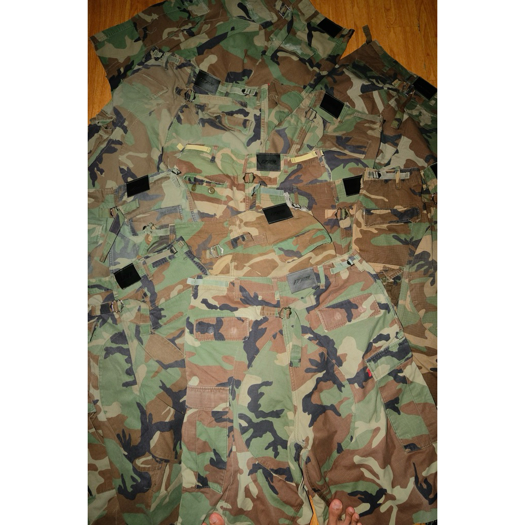 QUẦN RECYCLE VINTAGE XANH MILI - 1729's OBJECT