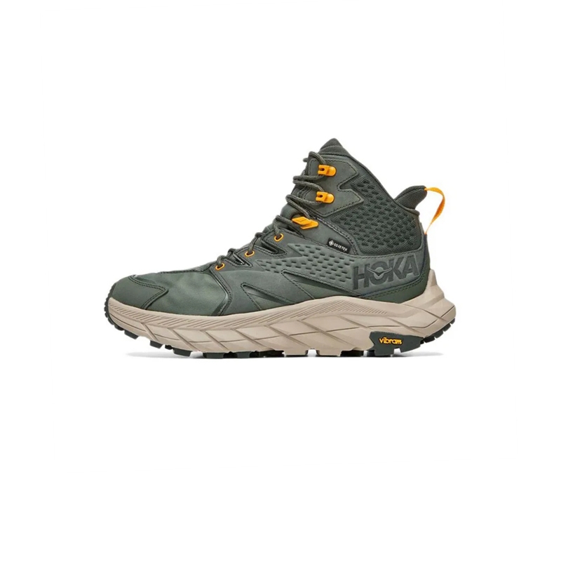 Hoka One One Anacapa  Gtx Tex " Army Green "Breathable Hollow Plate Shoes Foot Pedal Giày da thời tr